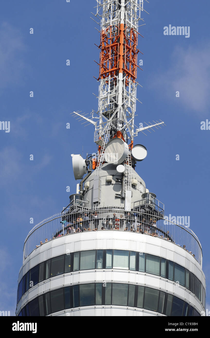 Stuttgarter Fernsehturm Stuttgart Television Tower People On The Stuttgarter Fernsehturm Stuttgart Television Tower People On The