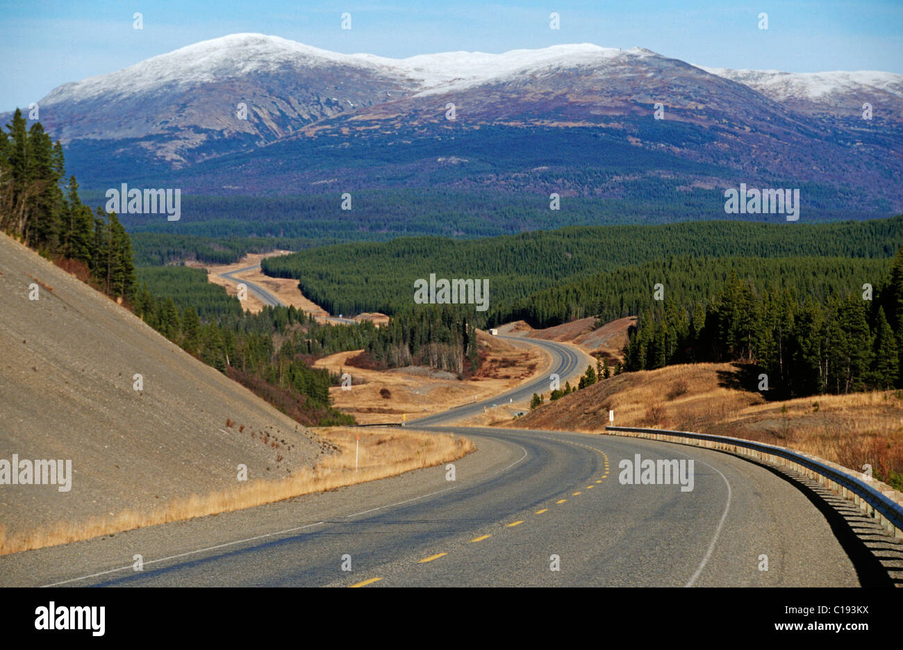 Alaska Highway, Yukon Territory, Canada, North America Stock Photo Alamy