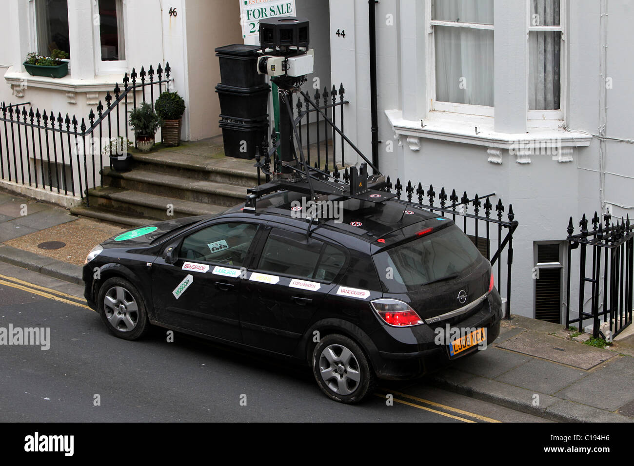Google car pictured taking pictures of Lansdowne Street, Hove, East