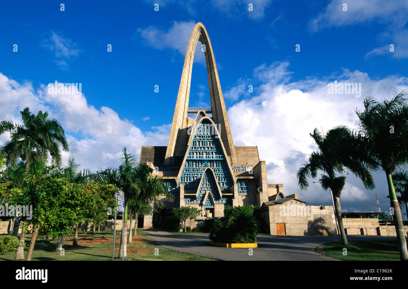 Cathedral in Higuey, Dominican Republic, Caribbean Stock Photo