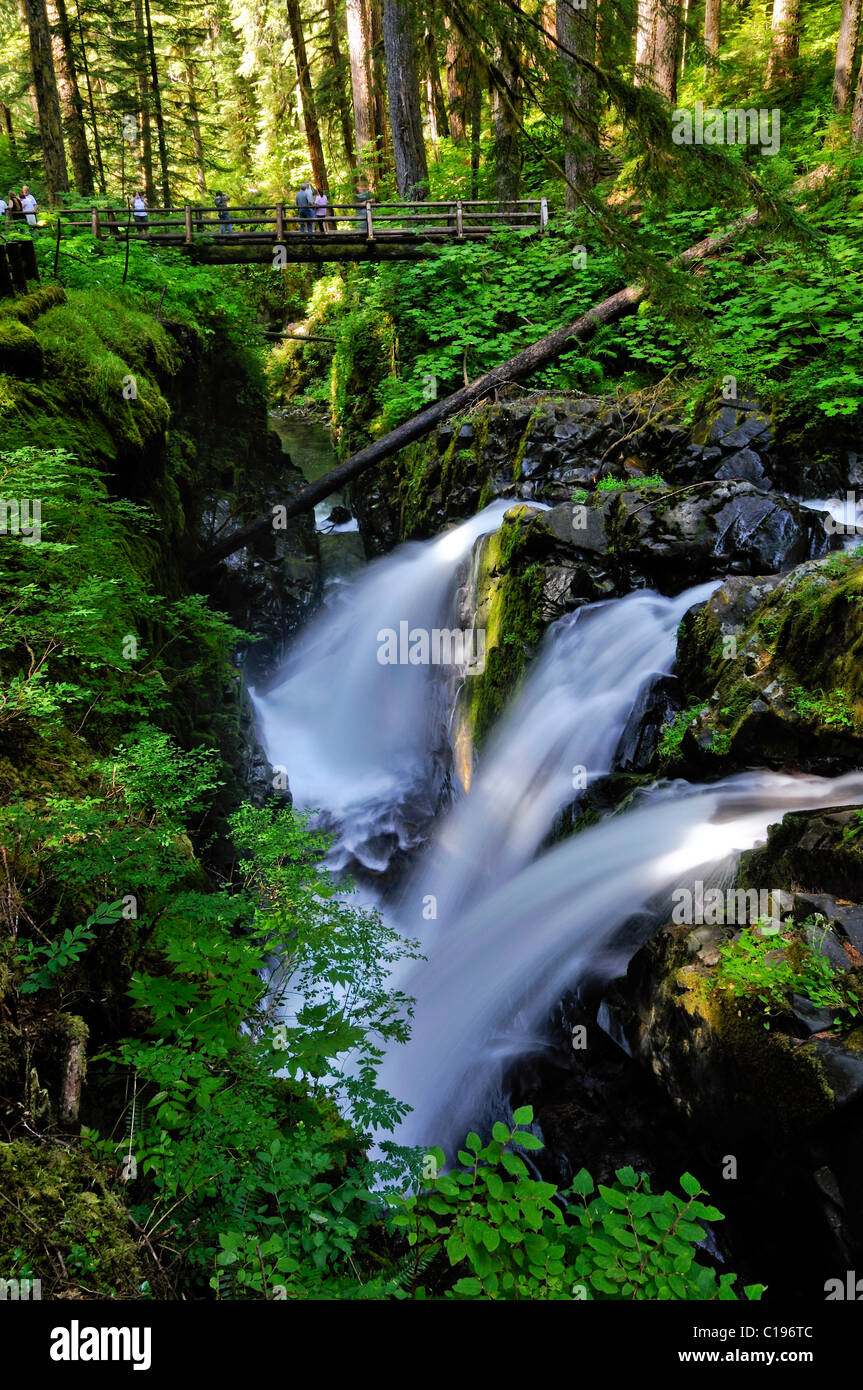 Sole Duc Falls Waterfall Tourist Attraction Olympic Peninsula