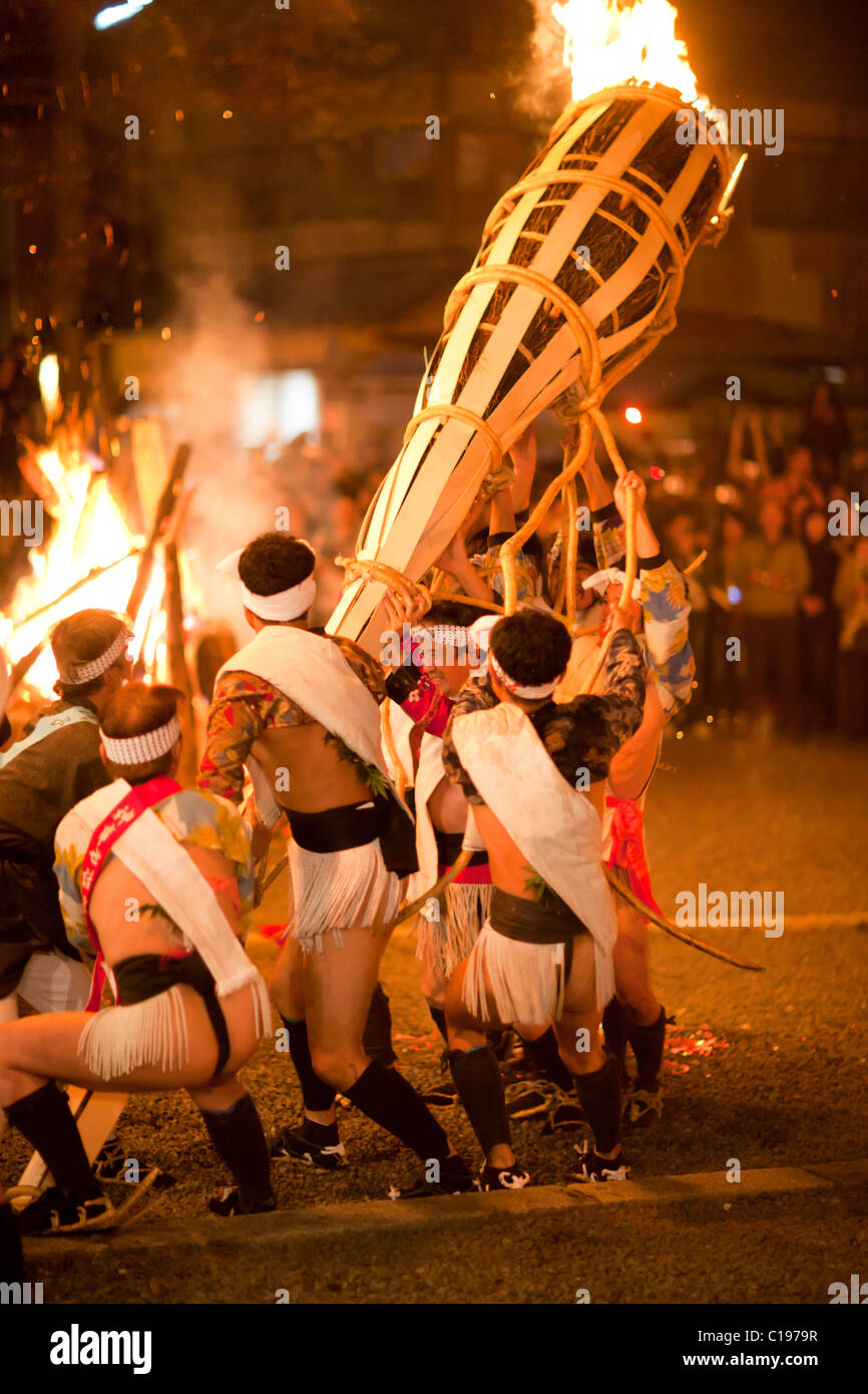 Kurama Fire Festival Matsuri in Kyoto, Japan Stock Photo Alamy