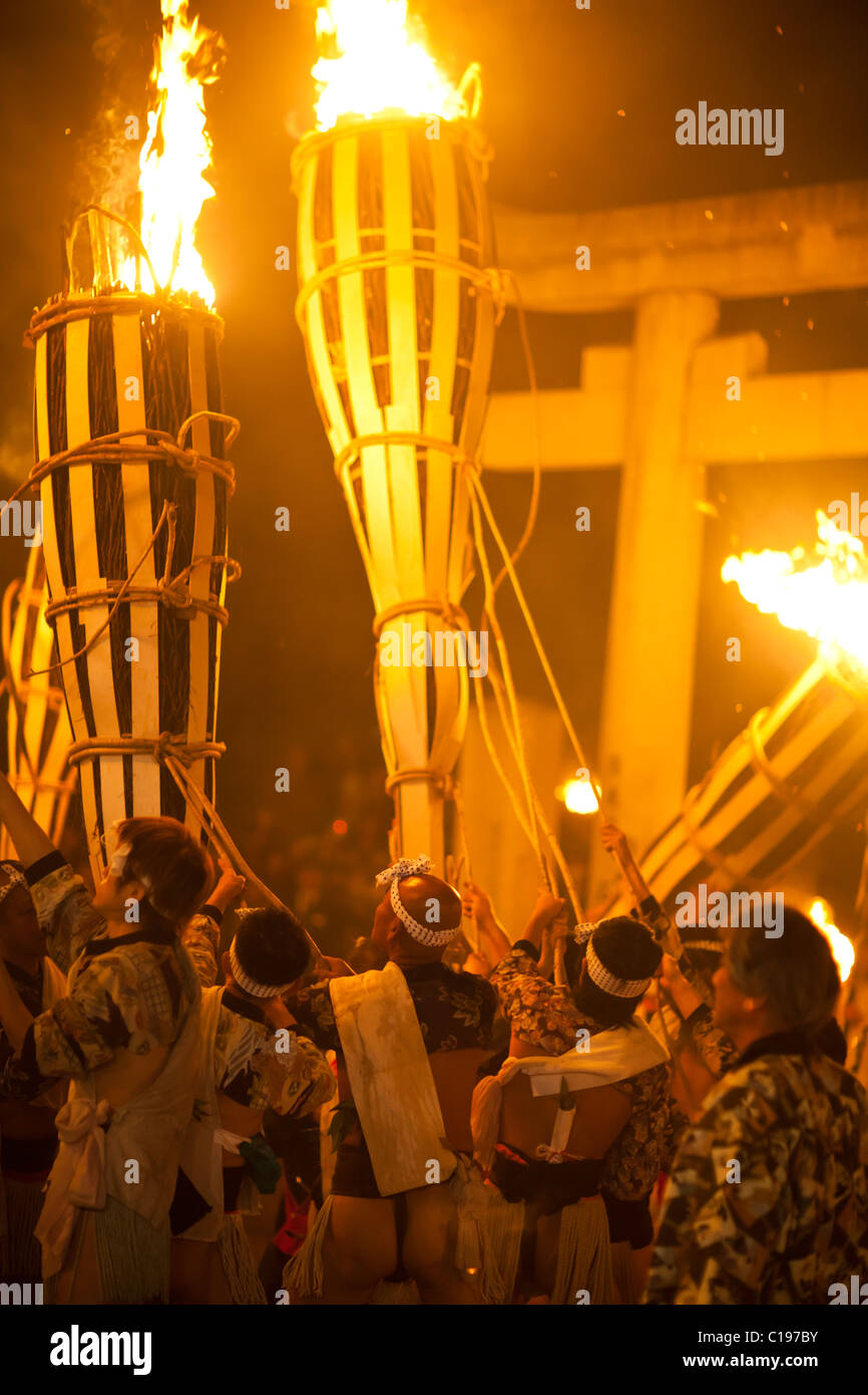 Kurama Fire Festival Matsuri in Kyoto, Japan Stock Photo Alamy
