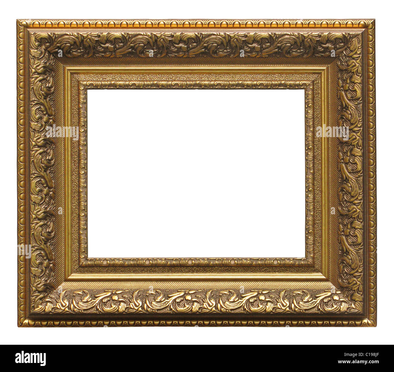 Classic golden frame decorative pattern hi-res stock photography and ...