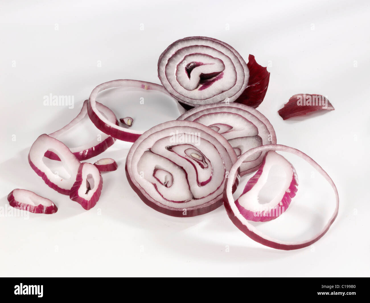 Close up sliced onion rings hi-res stock photography and images - Alamy