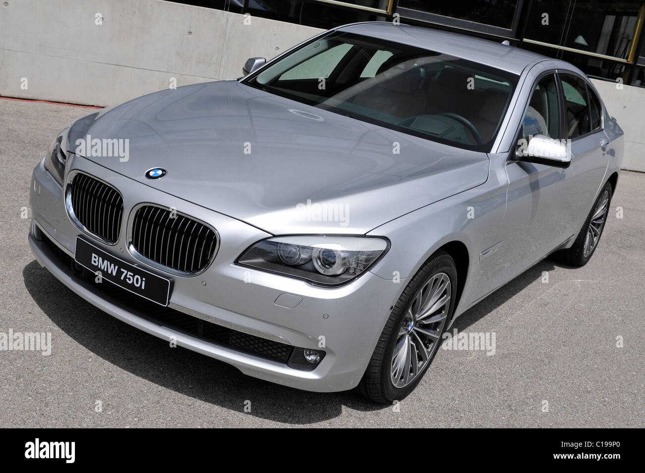 Location shot of a BMW 750i Stock Photo