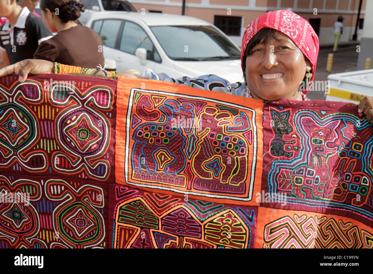 Panama Panama City,Casco Viejo,San Felipe,souvenirs,gifts,Kuna Indian