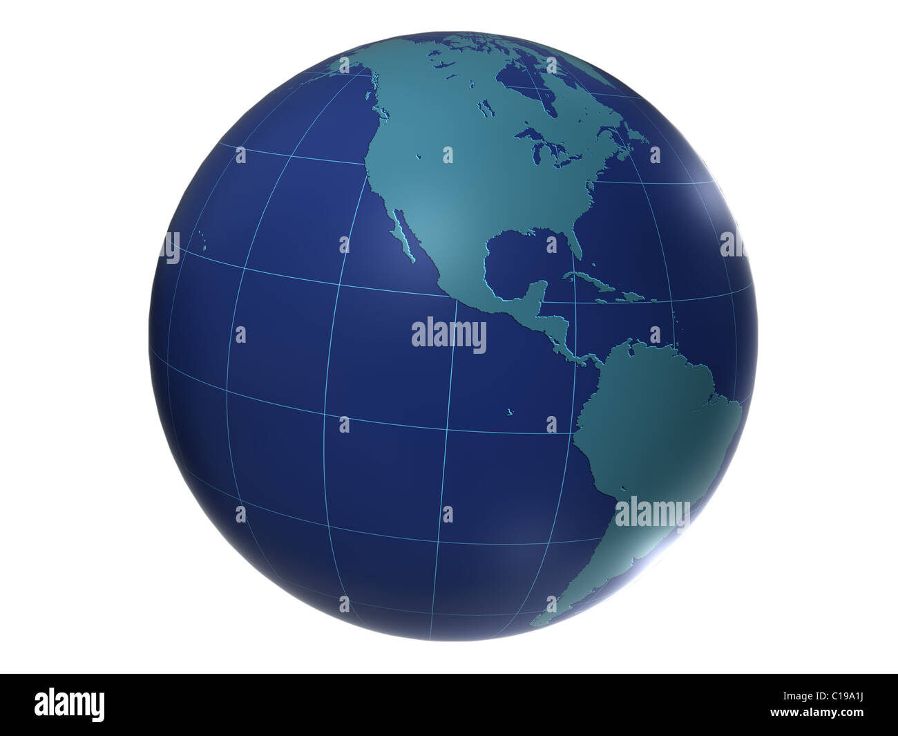 3d rendering of world globe Stock Photo - Alamy