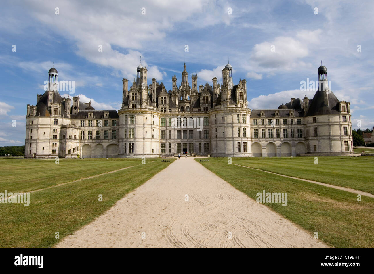 Chambord Castle, the biggest castle on the Loire River, France, Europe Stock Photo