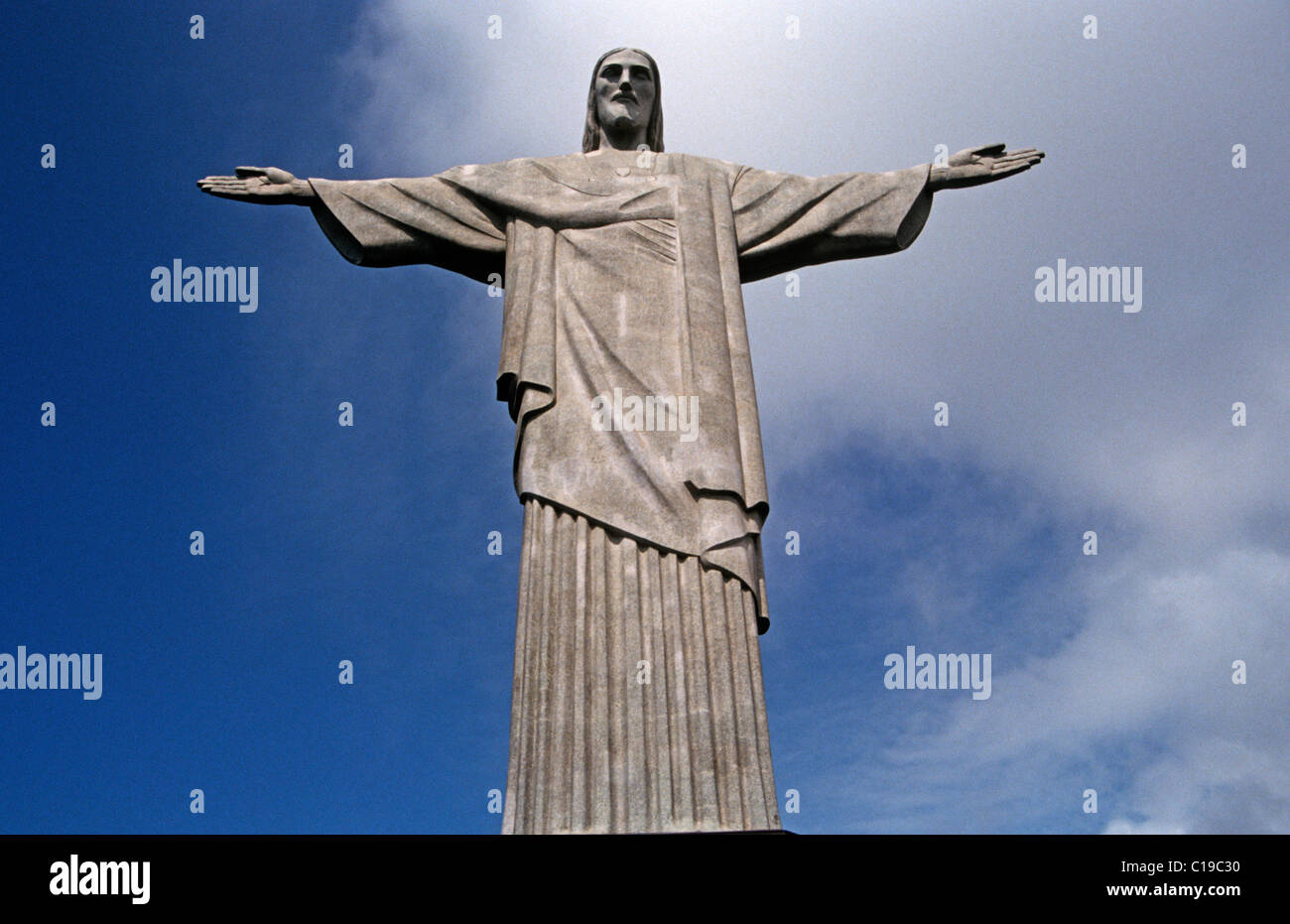 Cristo Statue on the Corcovado in Rio de Janeiro, Brazil, South America Stock Photo