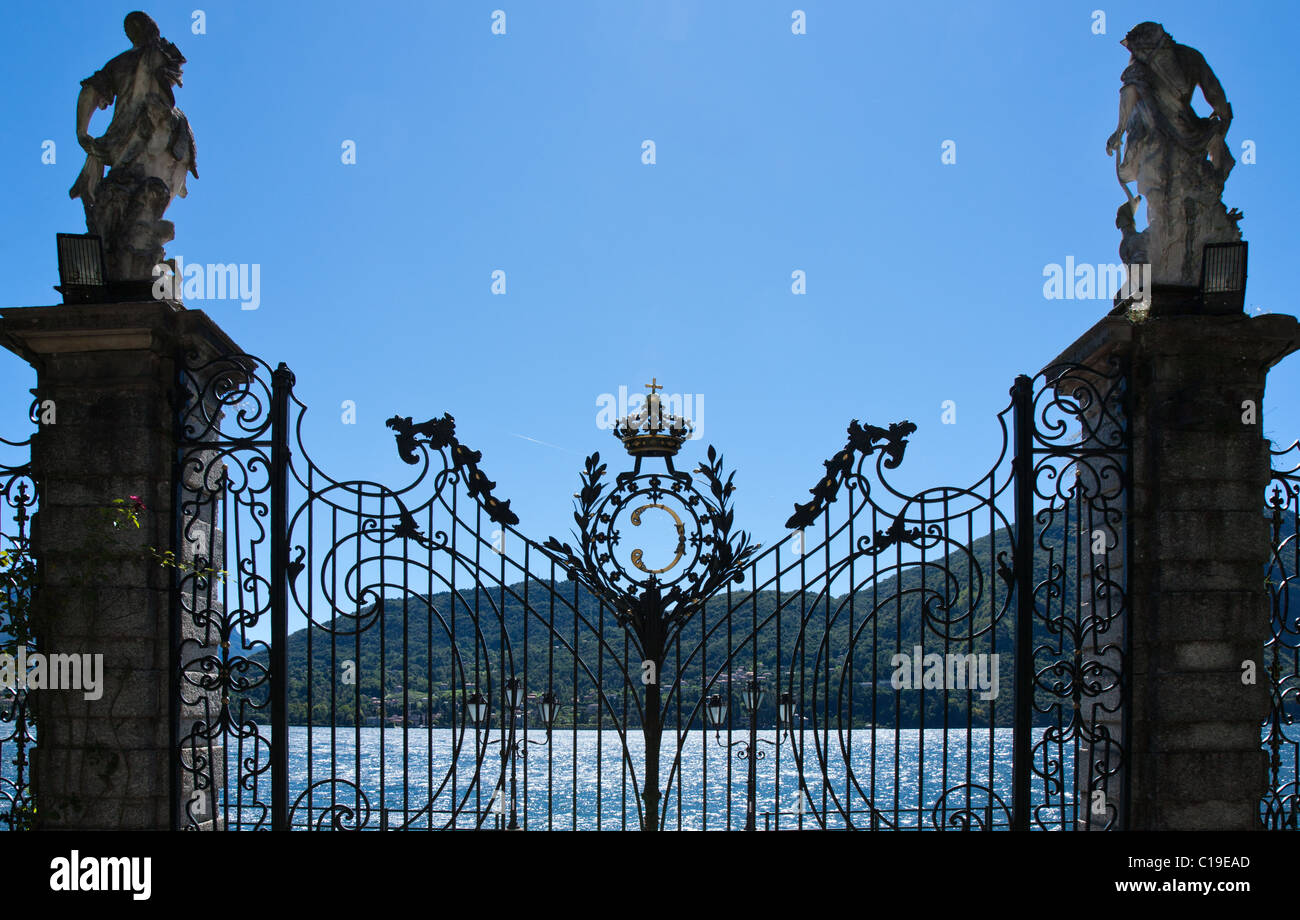 Italy, Como Lake, Tremezzo, the Villa Carlotta gate Stock Photo - Alamy