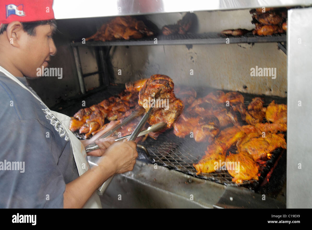 Panama City Panama Panama Viejo street food vendor market grilling Stock Photo 35244673 Alamy
