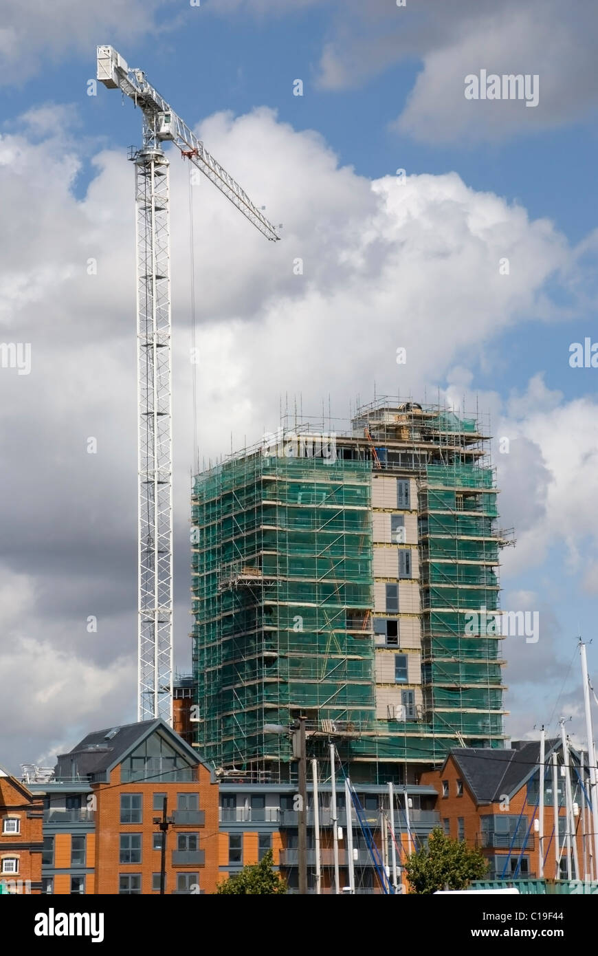 Building site, Ipswich waterfront, Suffolk, UK Stock Photo Alamy