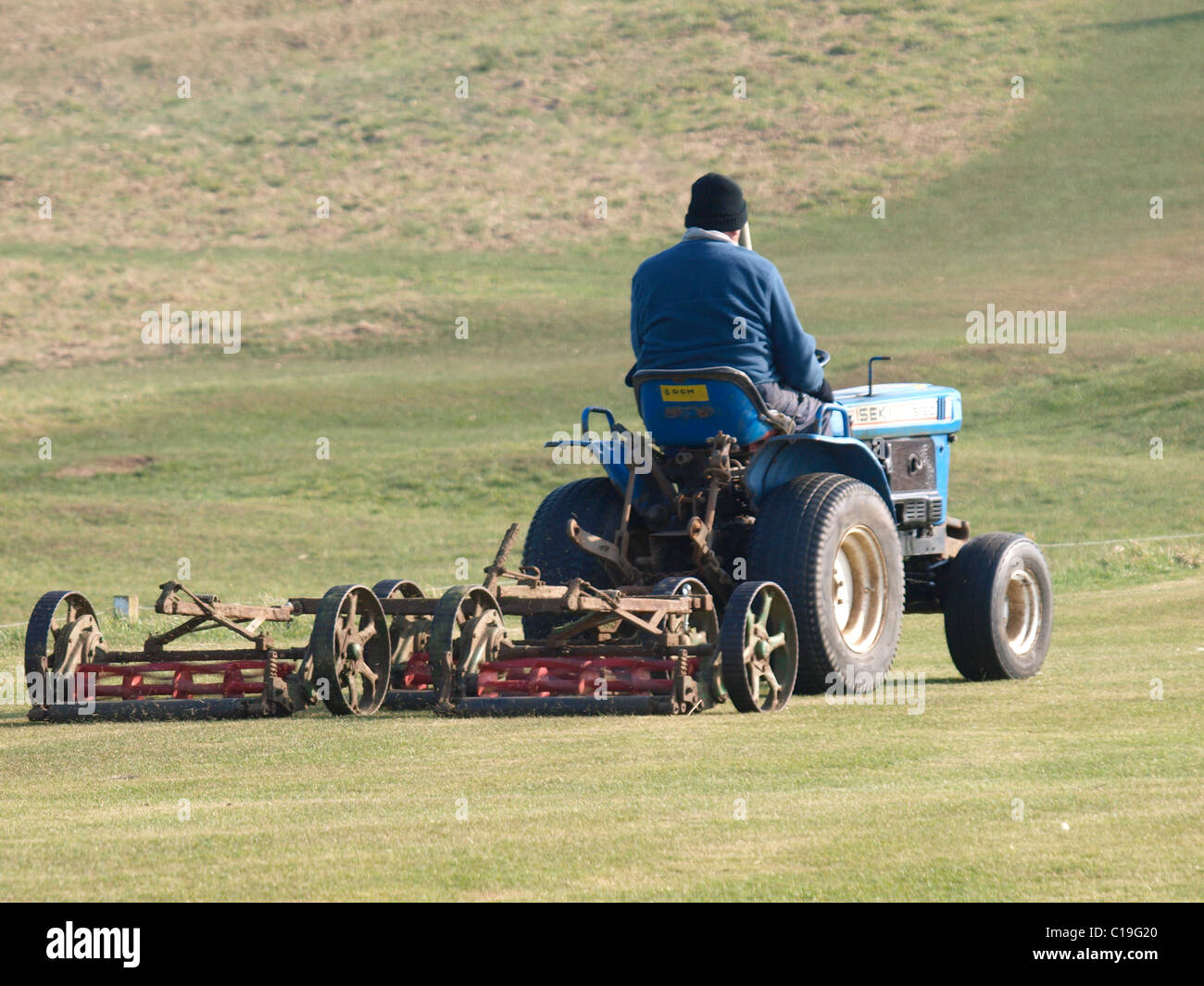 Ride on mower, UK Stock Photo