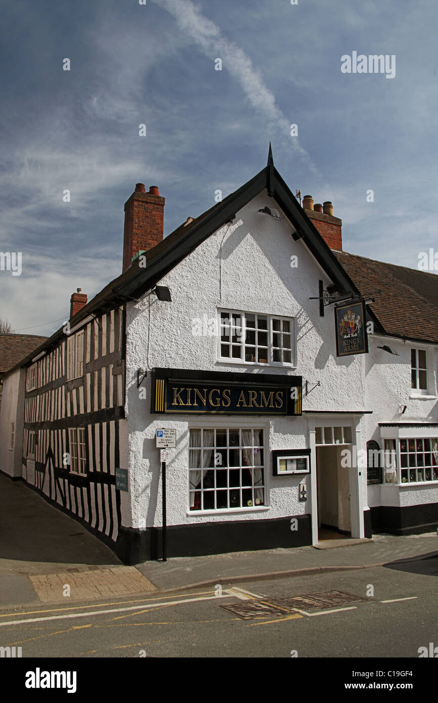 The Kings Arms pub in Church Stretton, Shropshire, England, UK Stock Photo