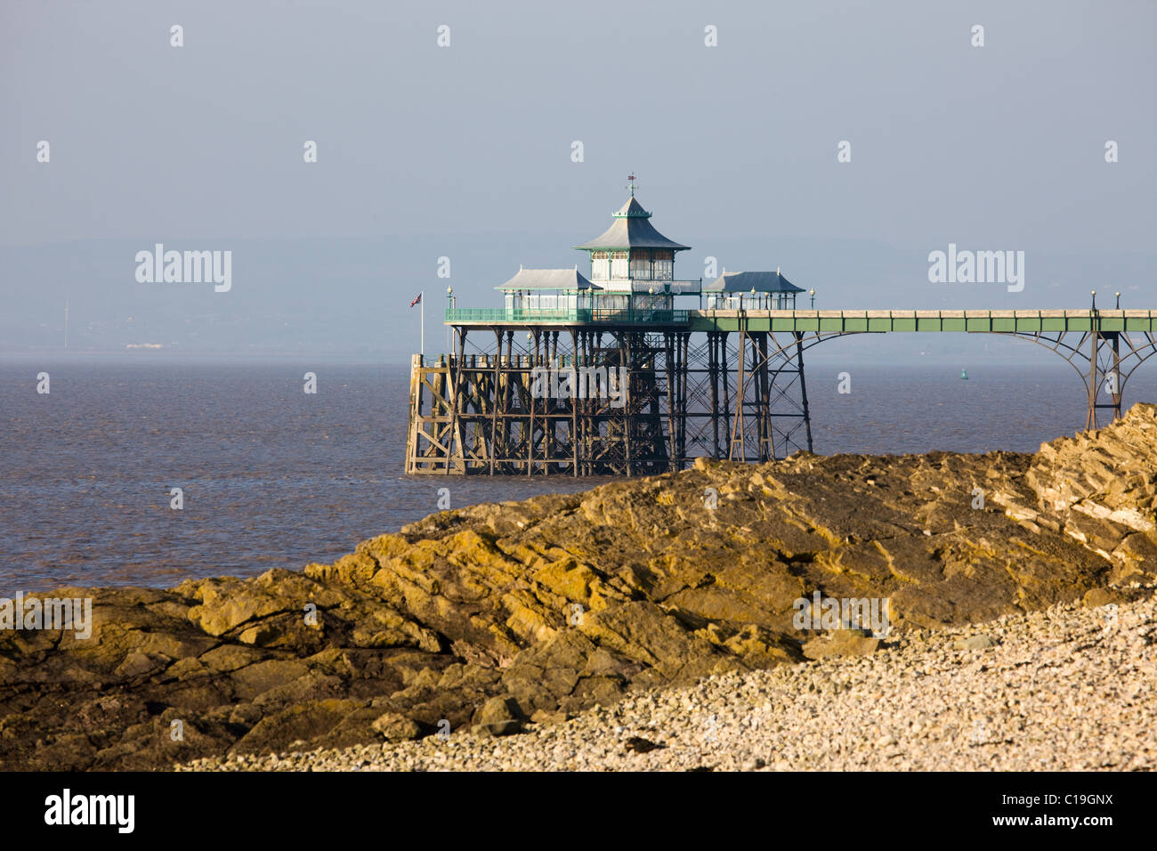 Pier at Clevedon Somerset England Stock Photo