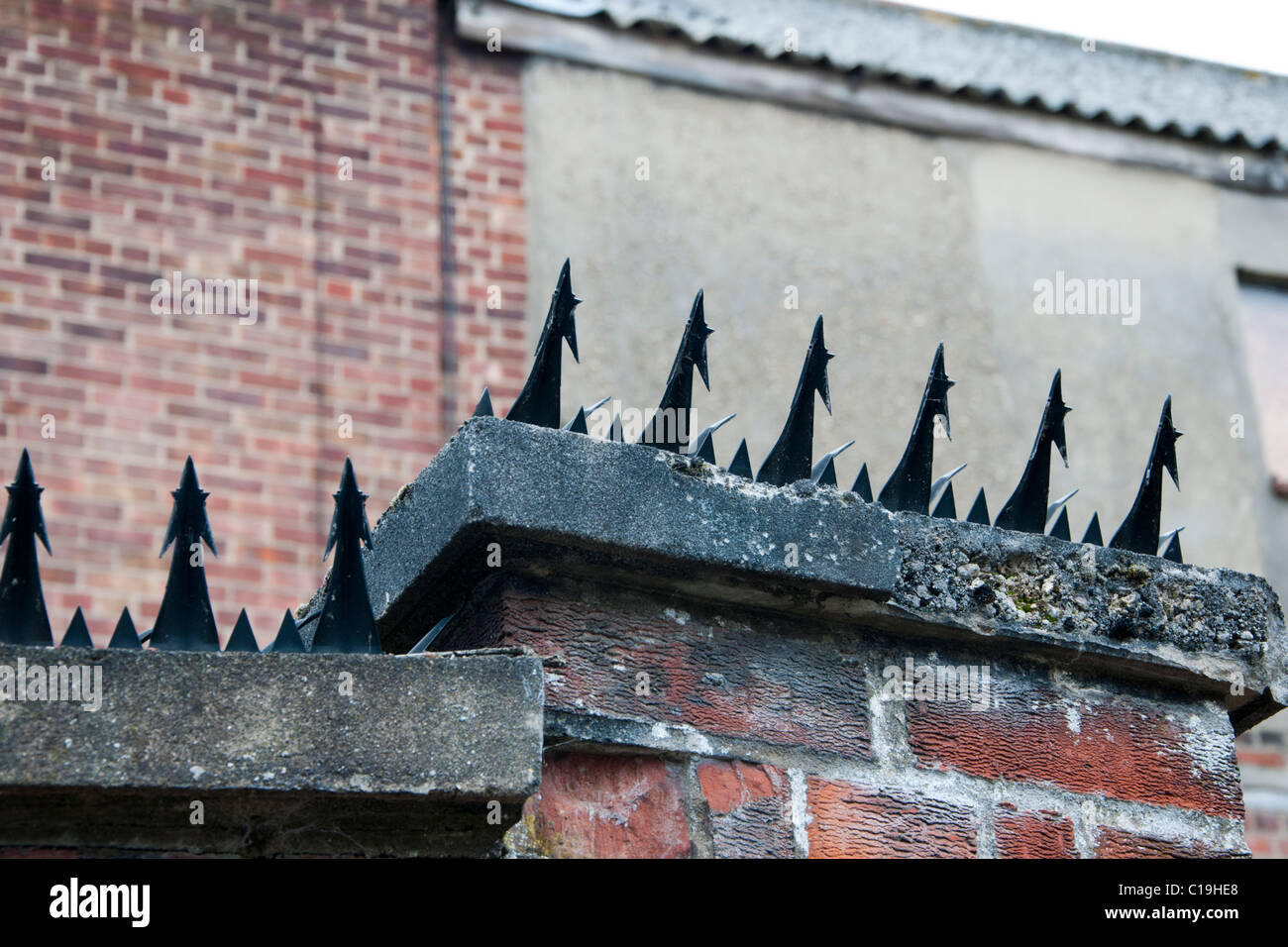 Security Spikes Stock Photos & Security Spikes Stock Images Alamy