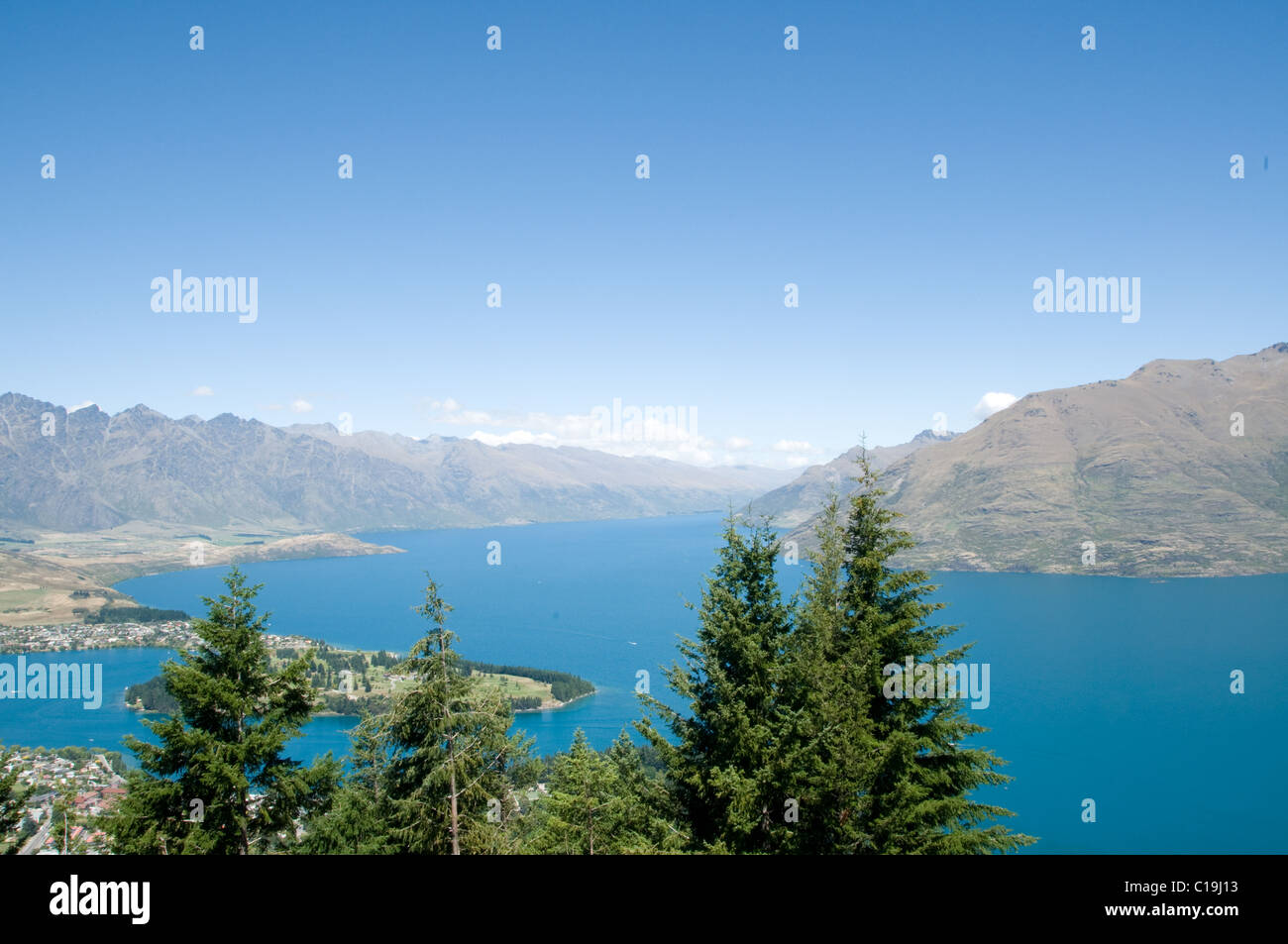 View of Queenstown, Otago, New Zealand Stock Photo - Alamy