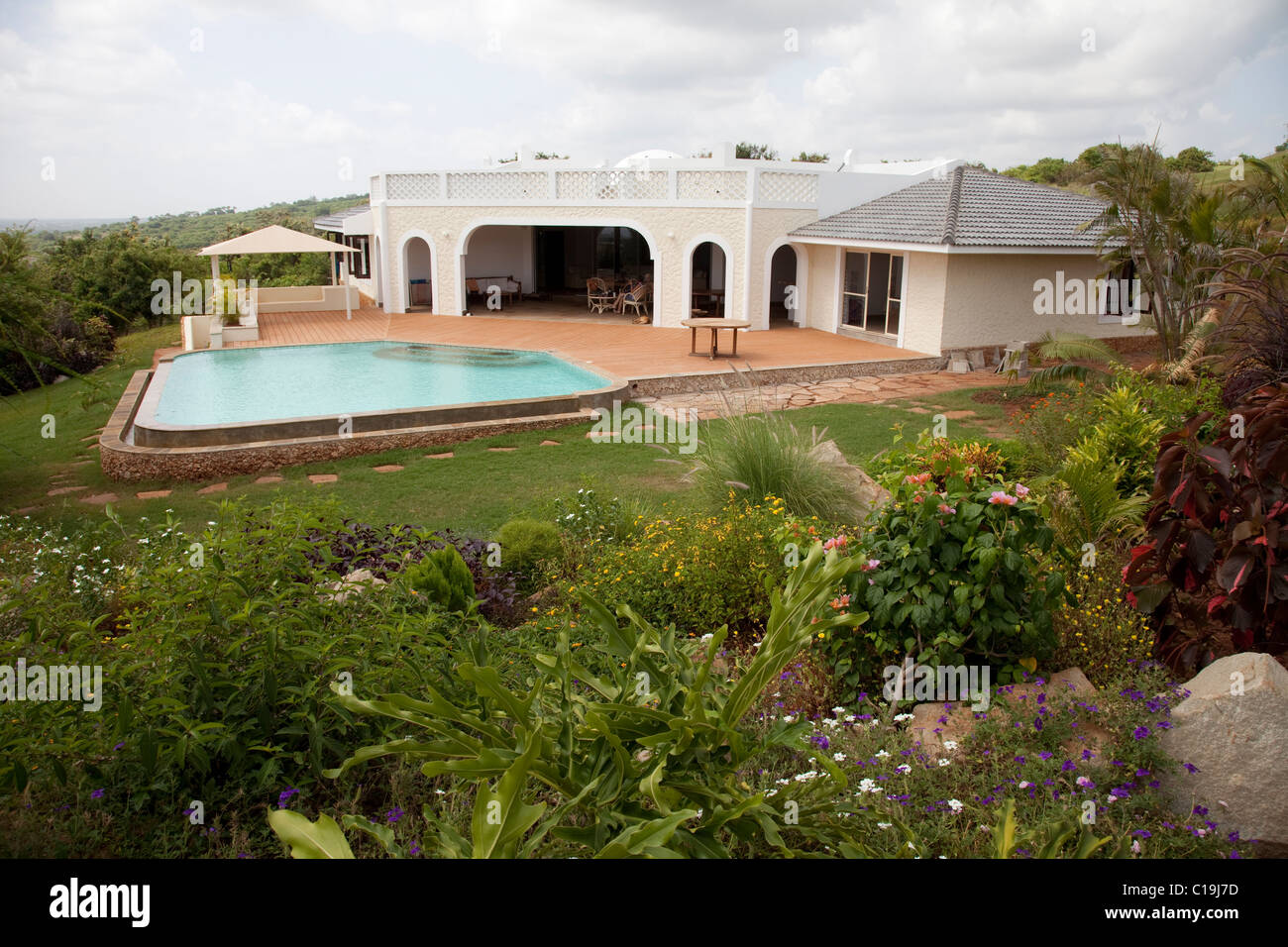 The Boulders Malcolm's new house on Vipingo Ridge Mombasa Kenya Stock Photo