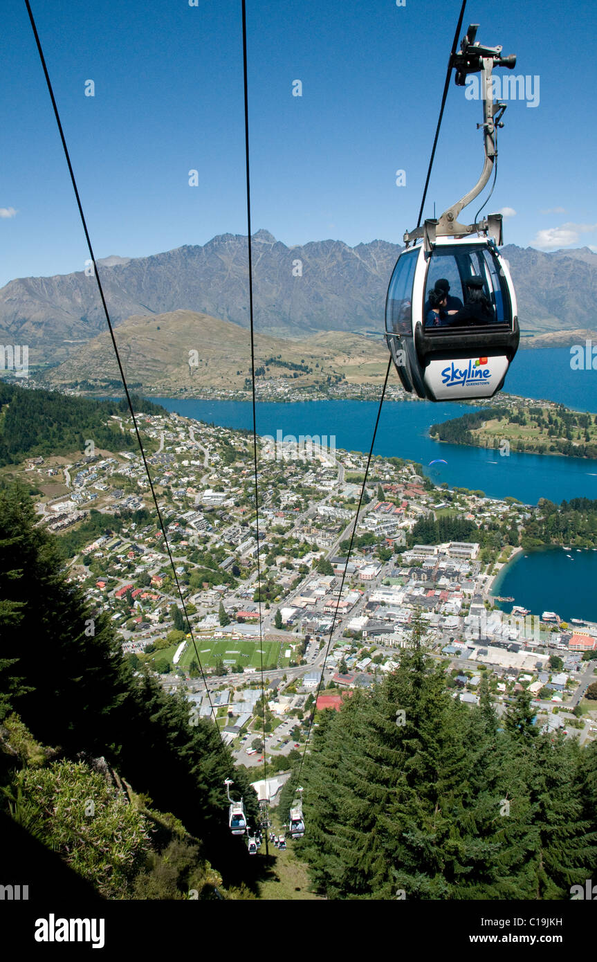 Cable Car, Queenstown, Otago, New Zealand Stock Photo Alamy