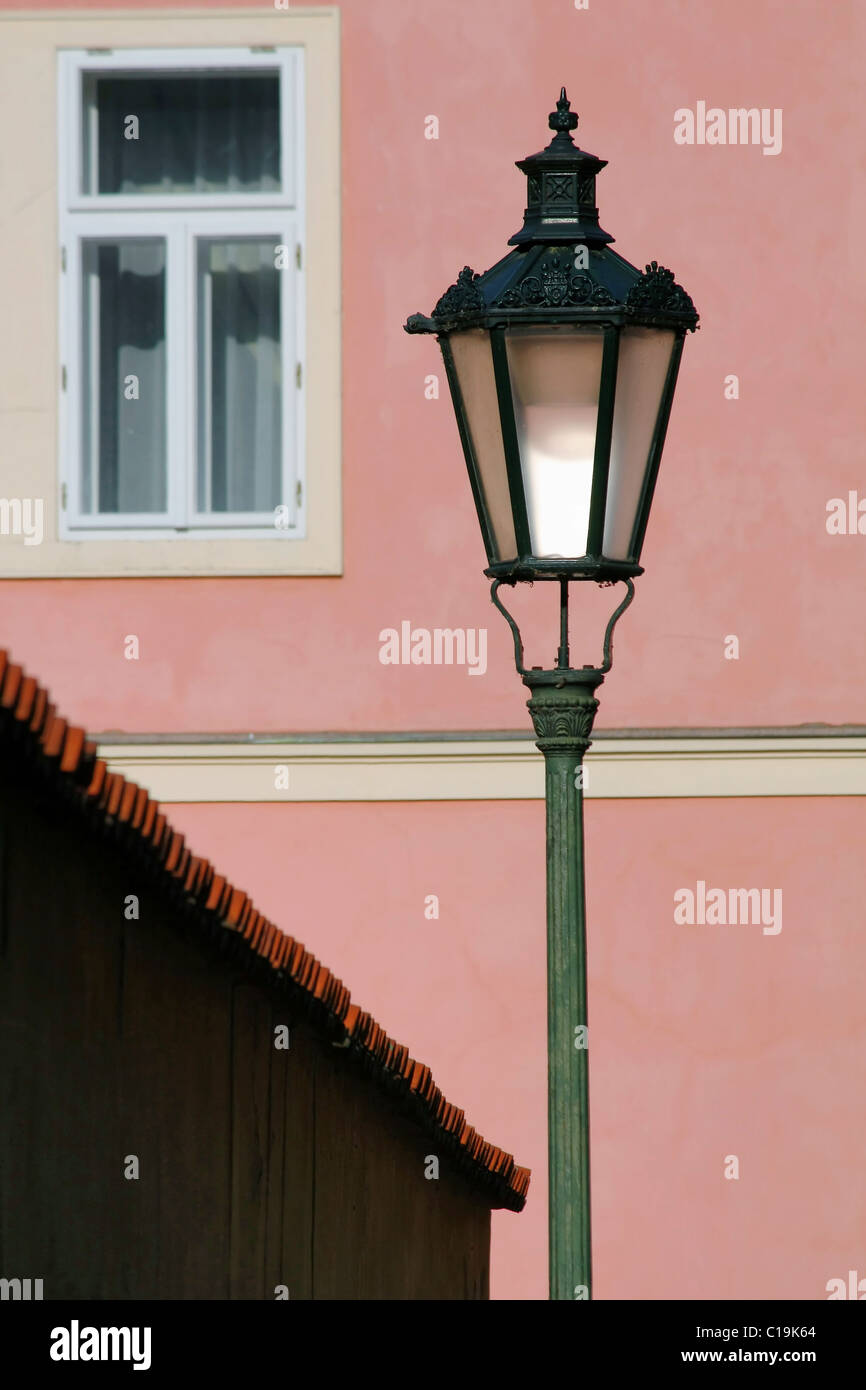 Prague street lamp Stock Photo