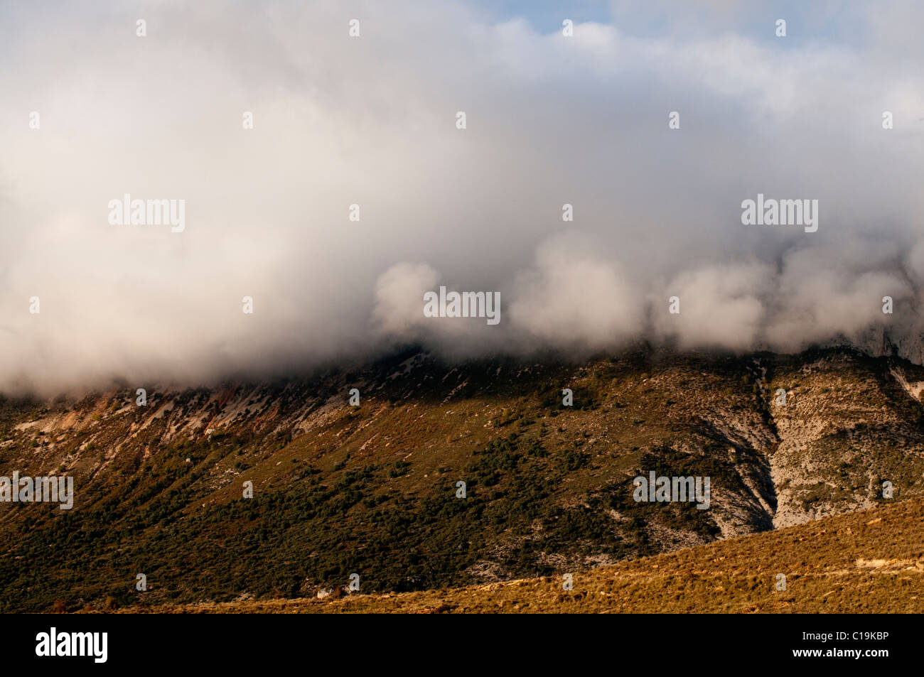 Cliff near Trem in Catalonian Pyrenees Spain Stock Photo