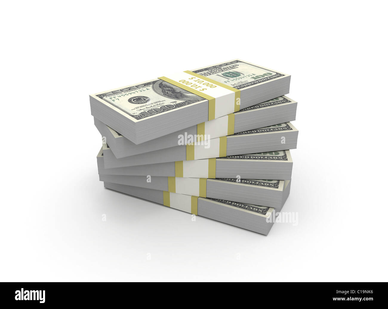Stack of $100 bills Stock Photo - Alamy