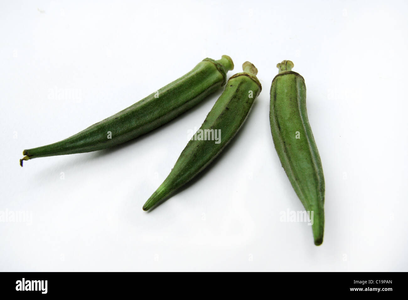 Green Okra Stock Photo Alamy