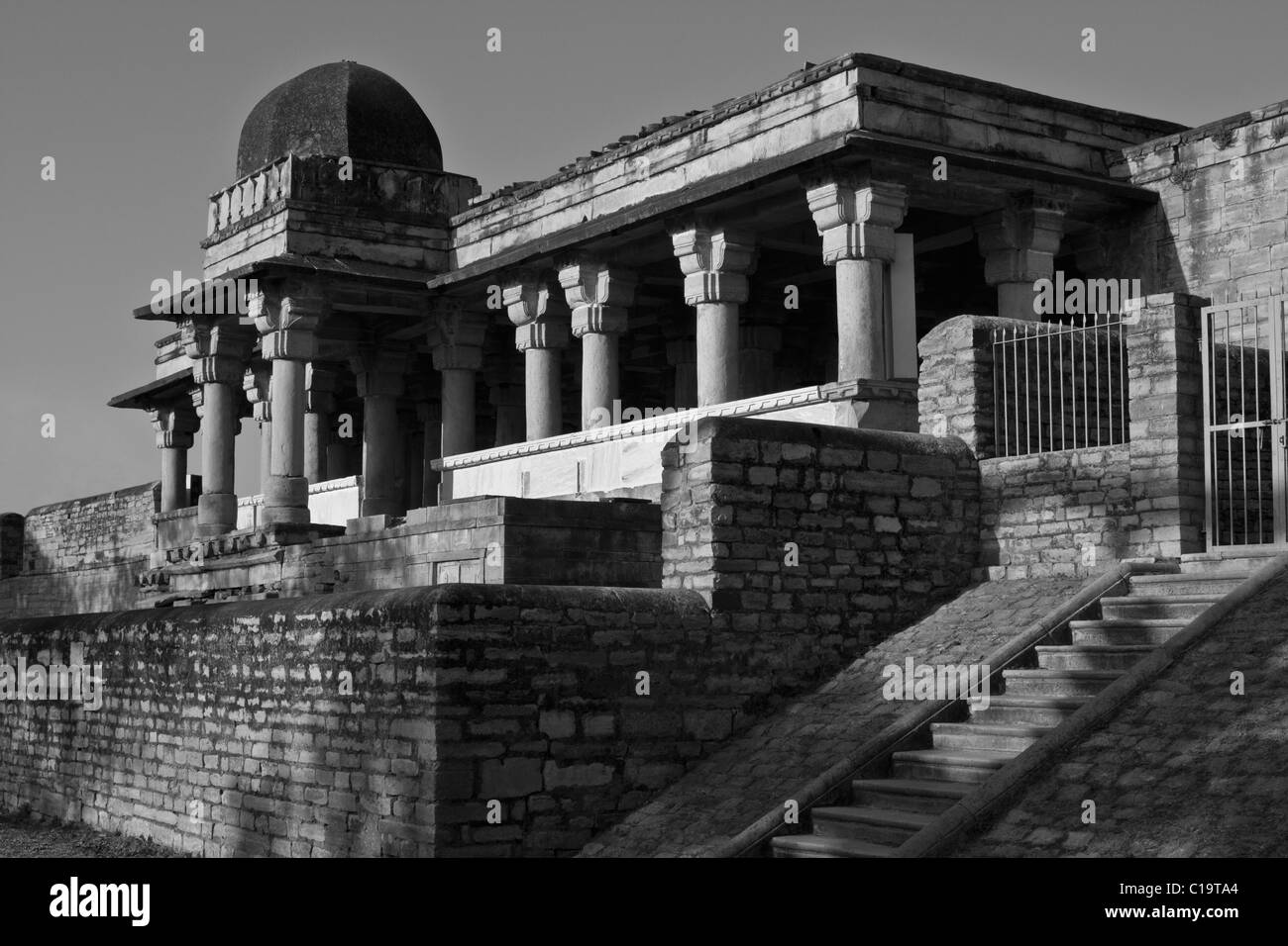 Ruins of a fort, Gwalior Fort, Gwalior, Madhya Pradesh, India Stock Photo