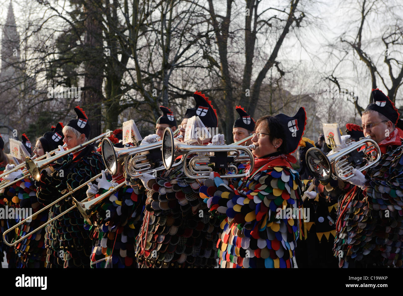 Swabian-Alemanic Carnival in Konstanz,  Baden-Württemberg, Germany Stock Photo