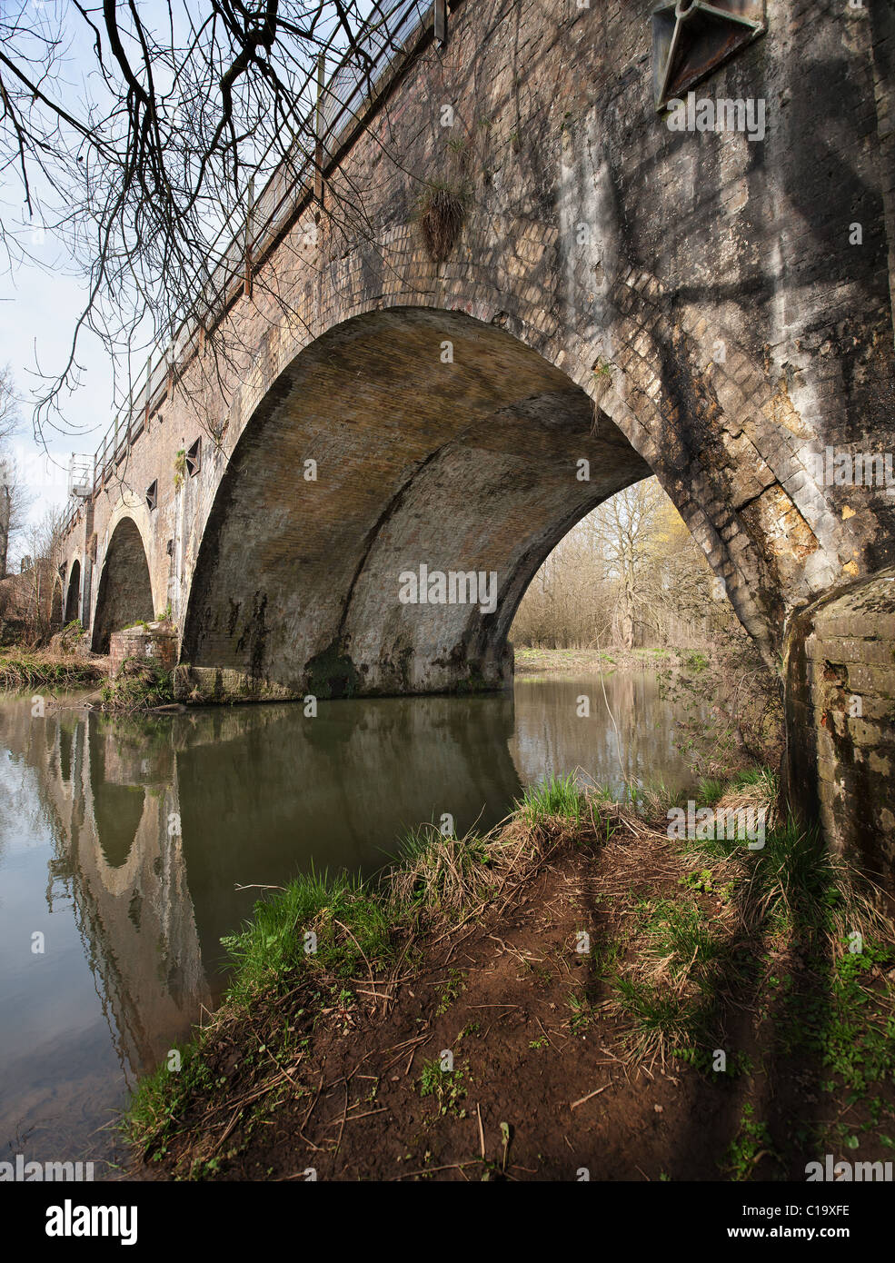 six arches bridge over the river Medway Stock Photo - Alamy
