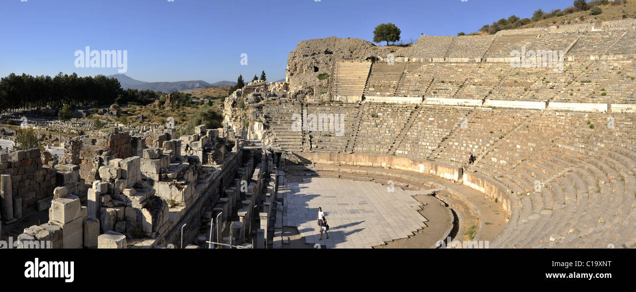 Ephesus, Selcuk, Turkey 2009. The big theater. Stock Photo