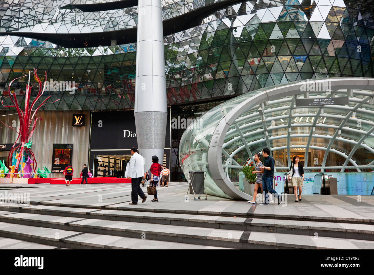 The ION Orchard Mall, Orchard Road, Singapore Stock Photo