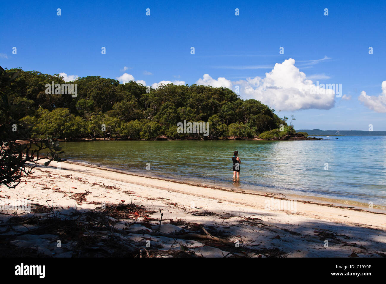 Horseshoe Bay, Peel Island Stock Photo