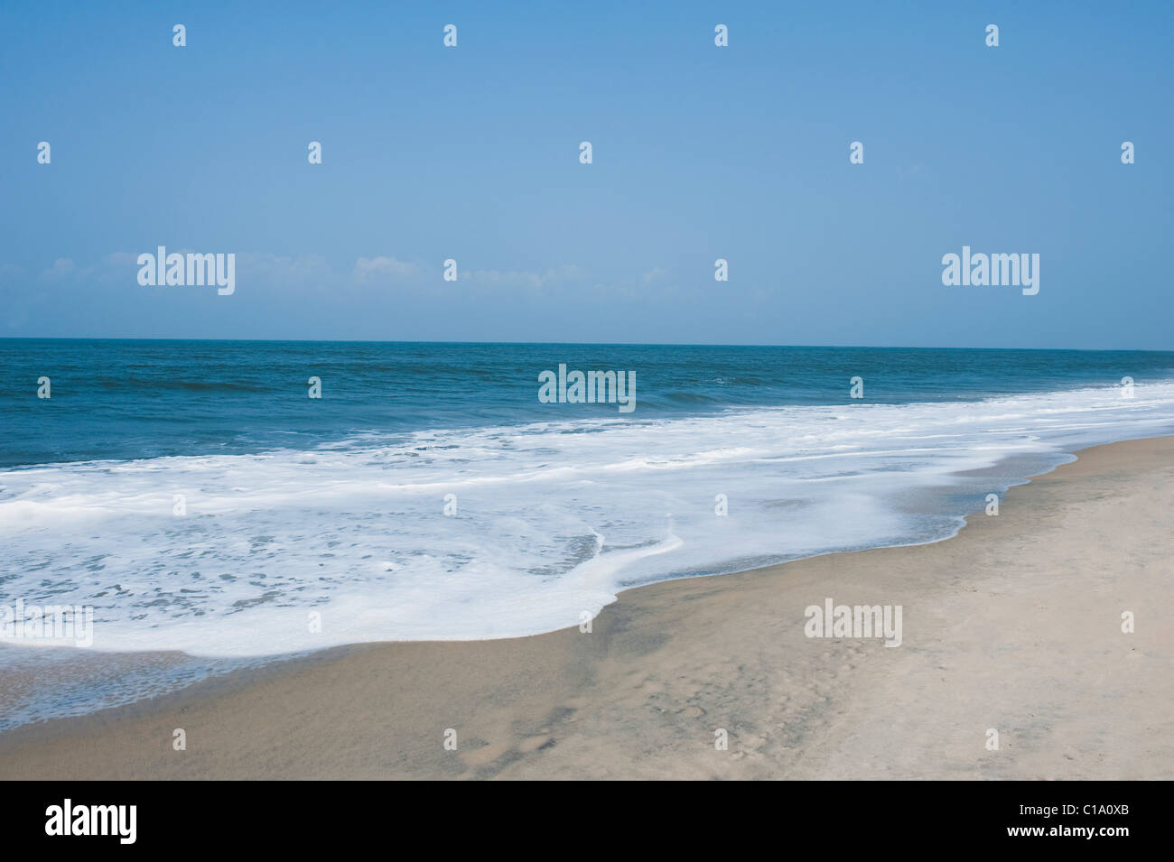 Surf on the beach, Alleppey, Kerala, India Stock Photo