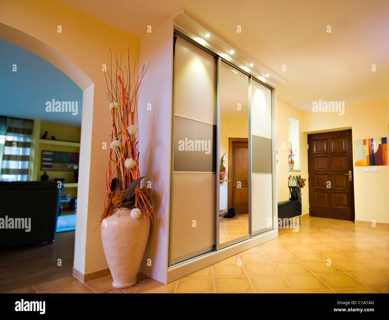 Hall with vase Stock Photo - Alamy