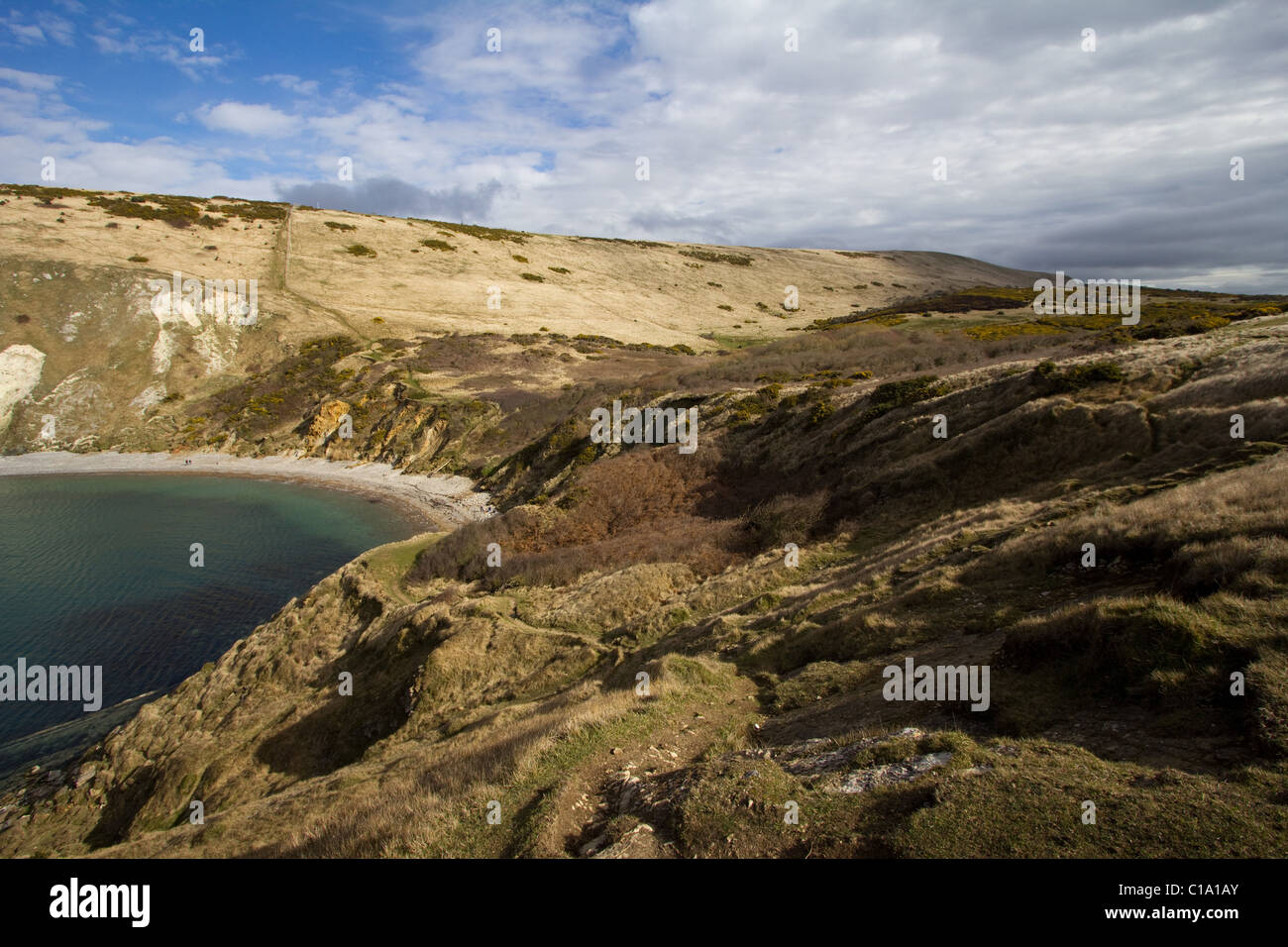 lulworth cove dorset jurassic coastline england uk gb Stock Photo