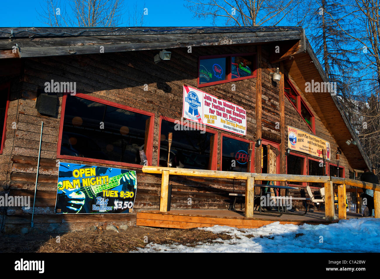 INDIAN HOUSE RESTAURANT, INDIAN, ALASKA Stock Photo