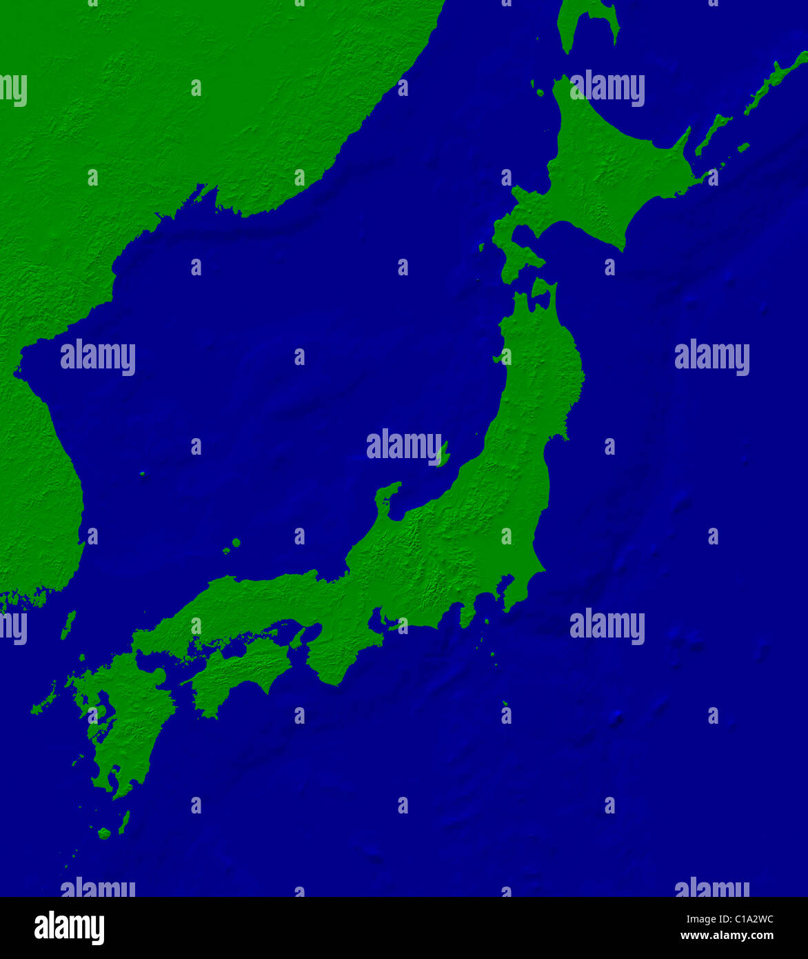 Japan Map Stock Photo