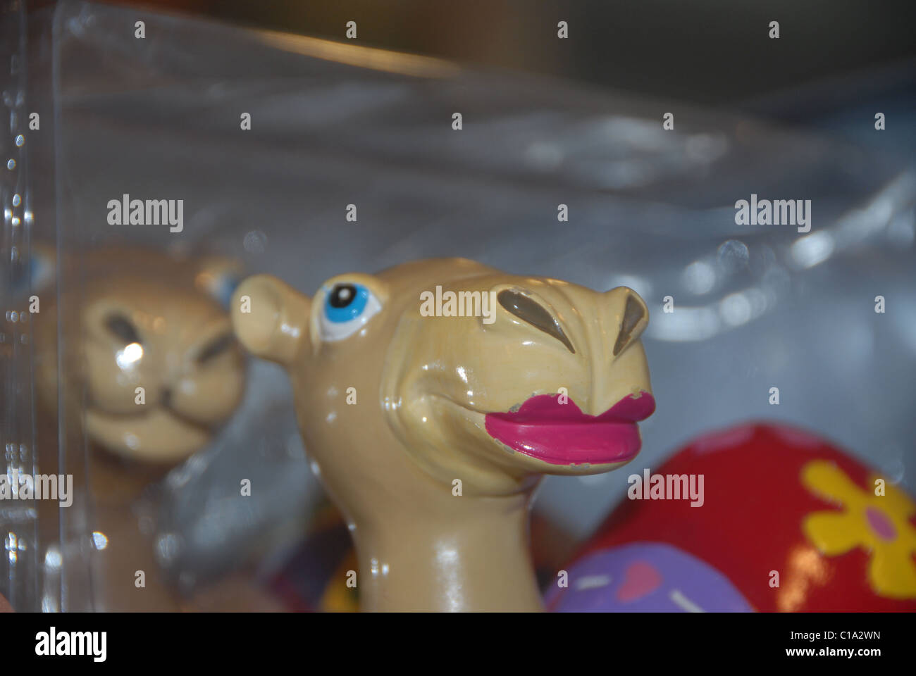 Camel toy with lipstick on sale at Oman's International Airport, Muscat