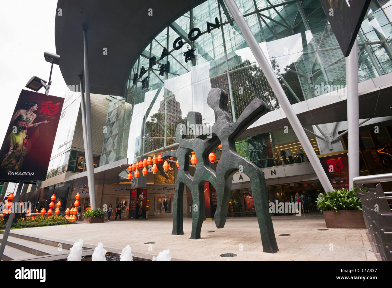 Paragon shopping centre in the popular shopping district of Orchard