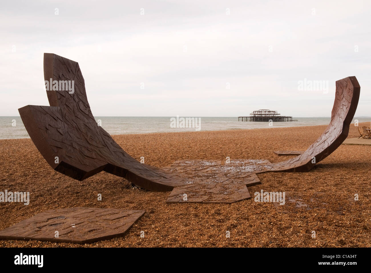 Passacaglia Sculpture Brighton Seafront Brighton Sussex England UK Stock Photo