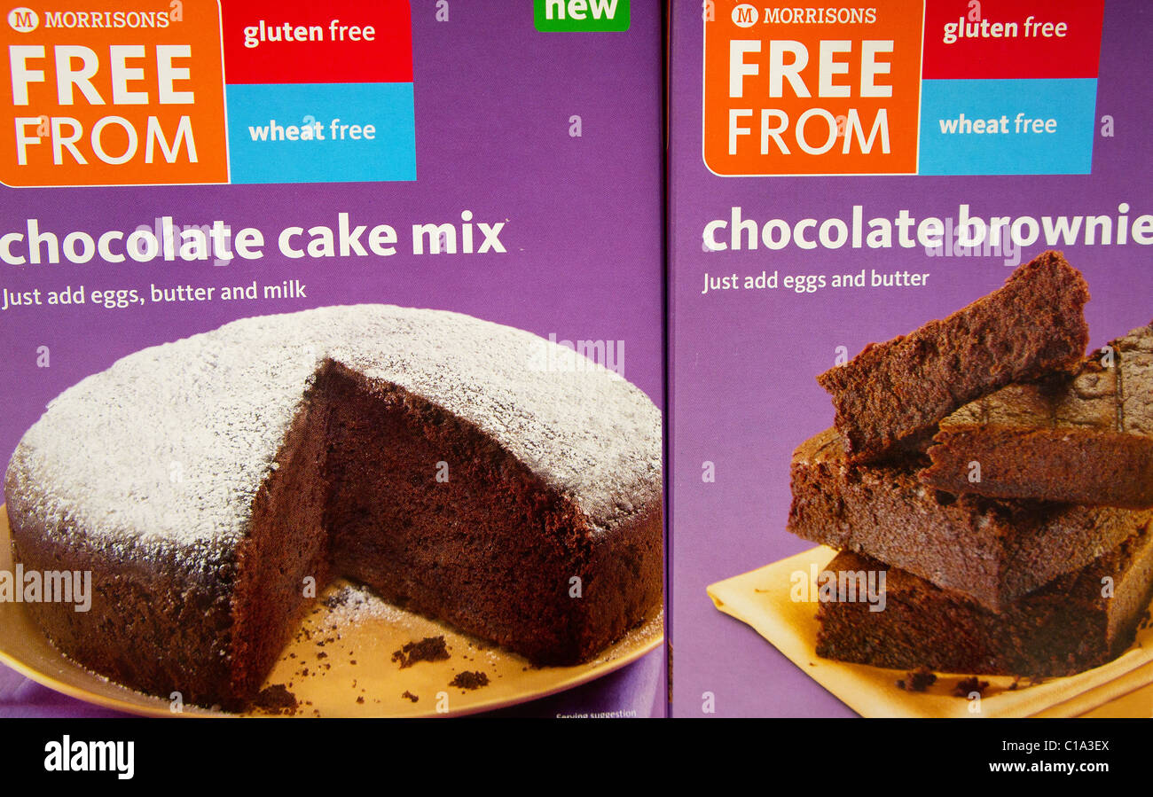 Gluten and Wheat free cake mixes Stock Photo Alamy