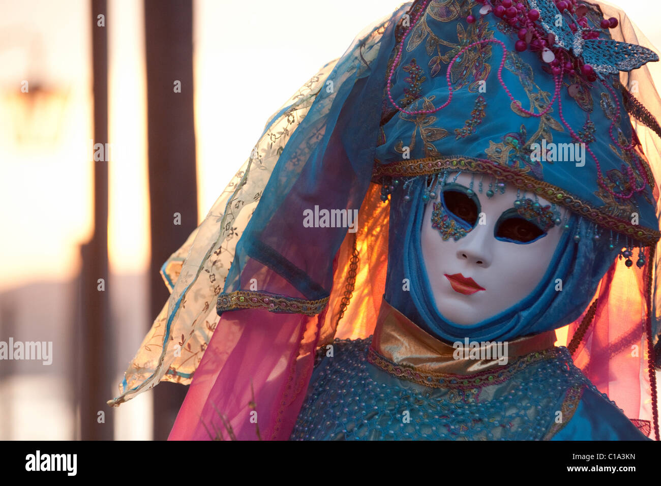 Blue carnival costume hi-res stock photography and images - Alamy