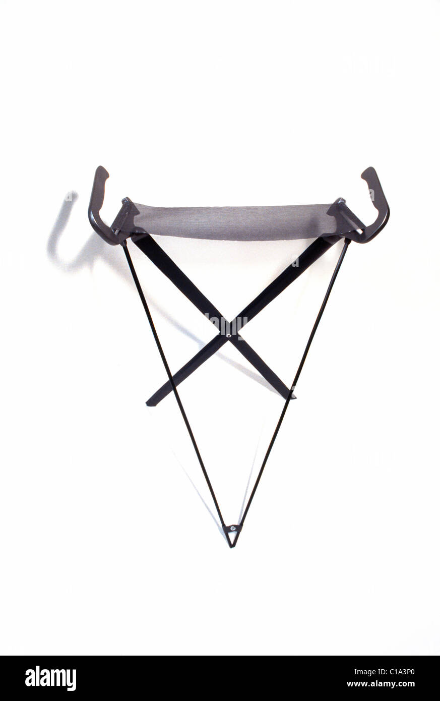 Folding Walking Stick And Seat Stock Photo Alamy