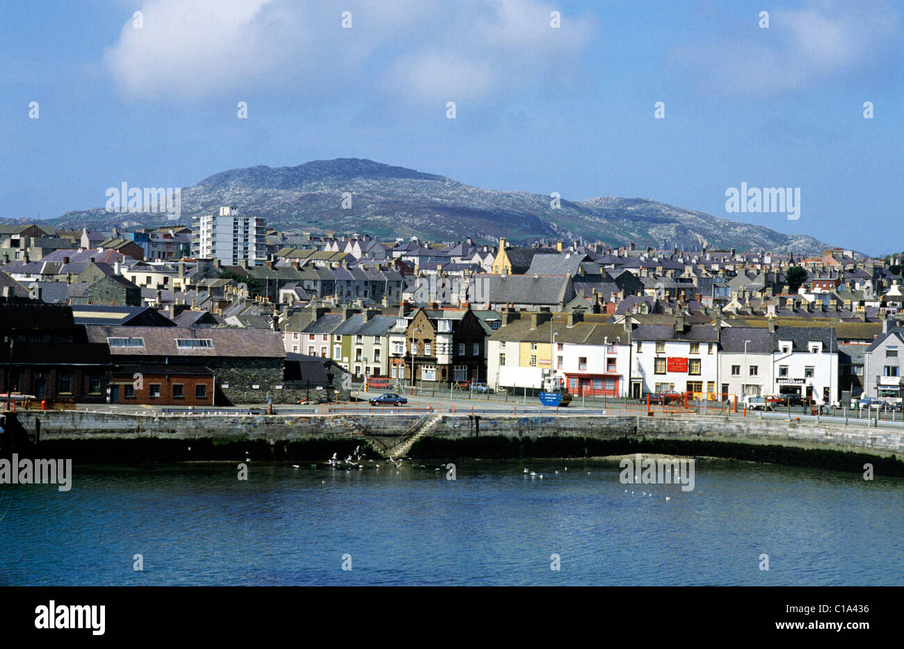 Holyhead town, Isle of Anglesey, Wales Welsh towns port ports UK coast