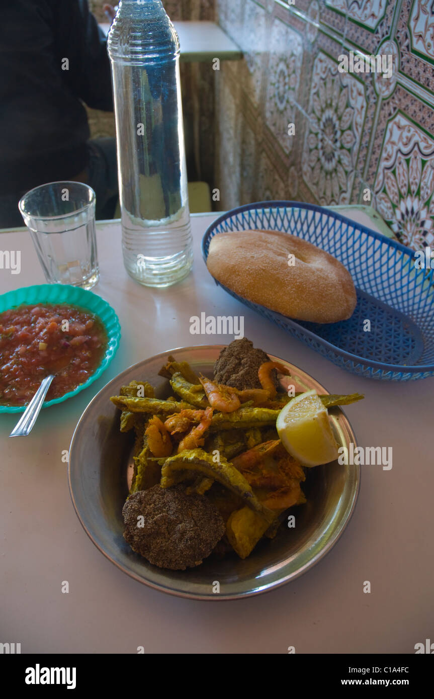 Seafood platter Inezgane town near Agadir the Souss southern Morocco Stock Photo: 35258480 - Alamy