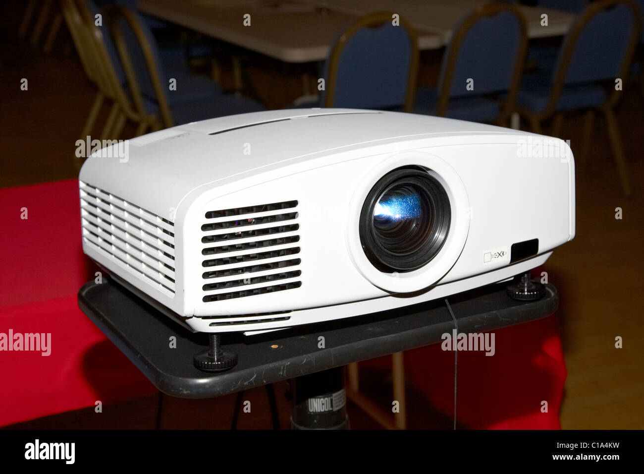 video projector working Stock Photo