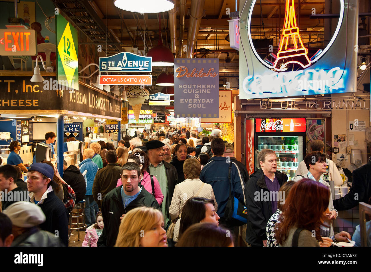 Reading Terminal Market, Philadelphia, Pennsylvania, USA Stock Photo