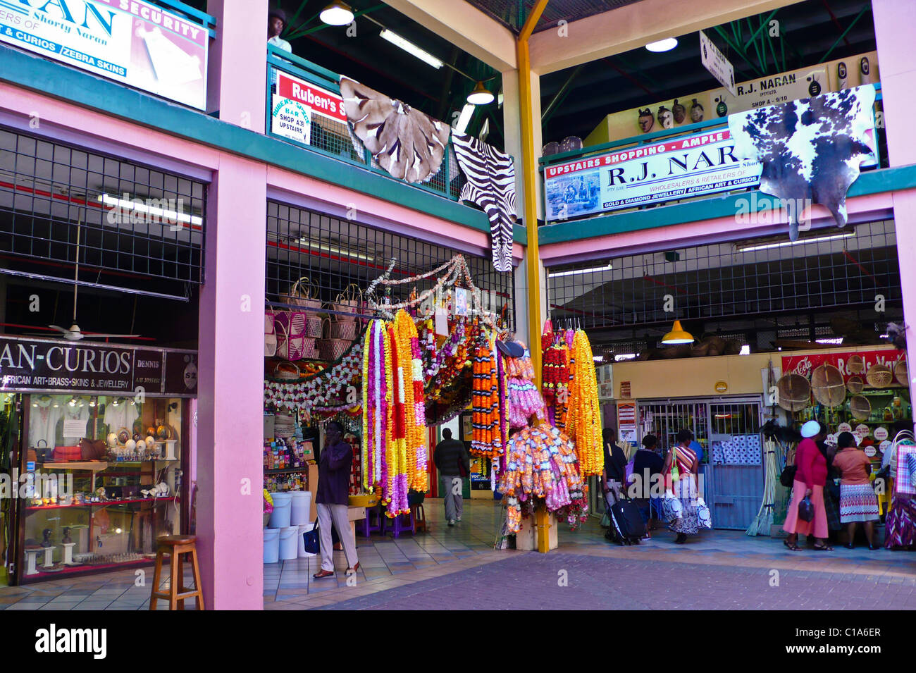 Indian Market (Victoria Street Market), Durban, South Africa Stock Photo